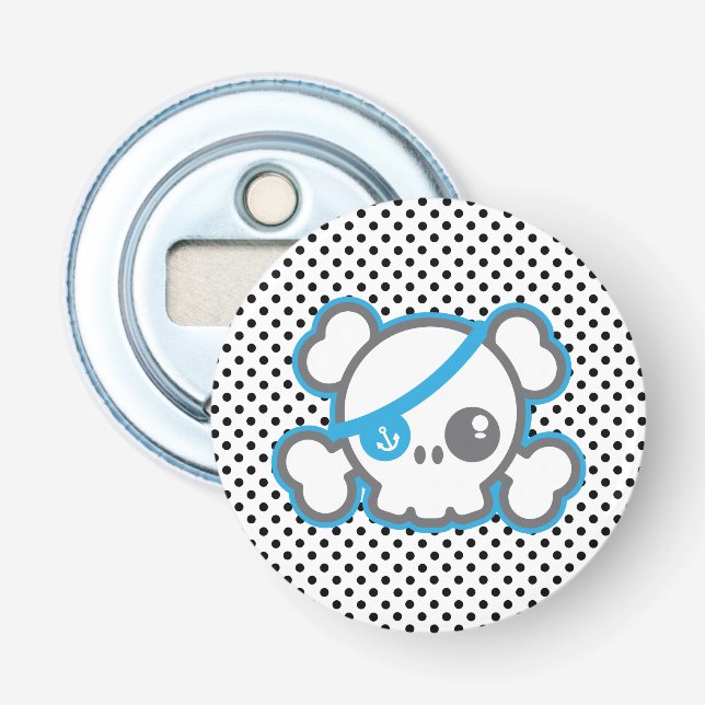 Kawaii Pirate Skull Bottle Opener Flaschenöffner (Vorderseite)
