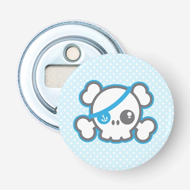 Kawaii Pirate Skull Bottle Opener Flaschenöffner (Vorderseite)