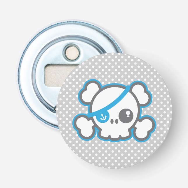 Kawaii Pirate Skull Bottle Opener Flaschenöffner (Vorderseite)