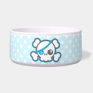 Kawaii Pirate Skull Dog Bowl Napf