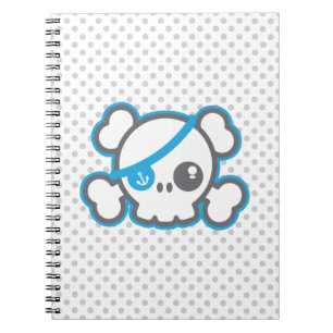 Kawaii Pirate Skull-Notebook Notizblock