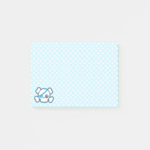 Kawaii Pirate Skull Sticky Note Cards Post-it Klebezettel