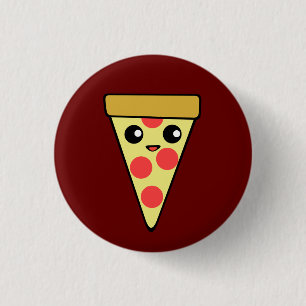 Kawaii Pizza Button