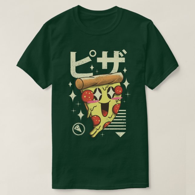 Kawaii Pizza T-Shirt (Design vorne)