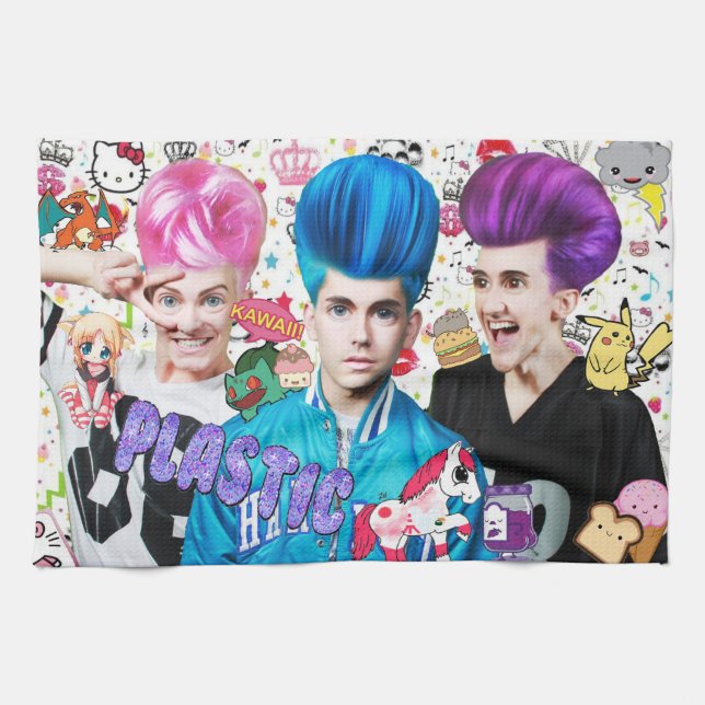 Kawaii Plastikteetuch Handtuch (Horizontal)