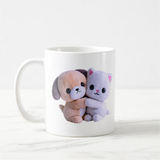 Kawaii Plüschtiere Umarmen Pastell Kaffeetasse