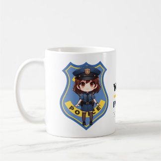 Kawaii Police Officer Girl - Kaffee-Tasse Kaffeetasse