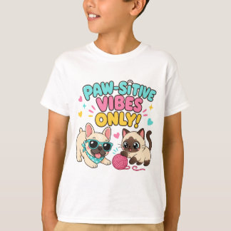 Kawaii Positive Vibes Haustierliebhaber T-Shirt