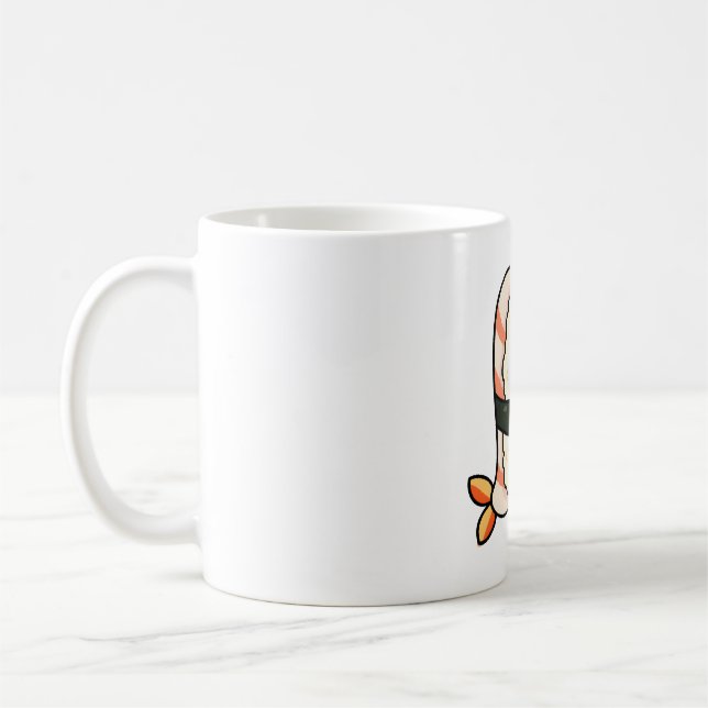 Kawaii Prawn Sushi Kaffeetasse (Links)