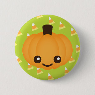 Kawaii Pumpkin Button