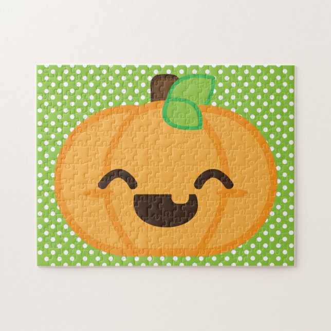 Kawaii Pumpkin Puzzle (Horizontal)
