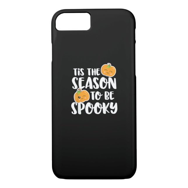 Kawaii Pumpkin Tis The Season Spooky Case-Mate iPhone Hülle (Rückseite)