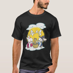 Kawaii Rabbits Pfund Koreanisches Chuseok Anime Ge T-Shirt
