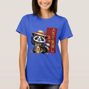 Kawaii Racoon - Lucky Tanuki T - Shirt