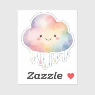 Kawaii Rainbow Cloud Sticker