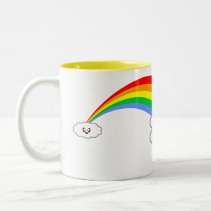 KAWAII RAINBOW CLOUUUES ADORABLE TASSE