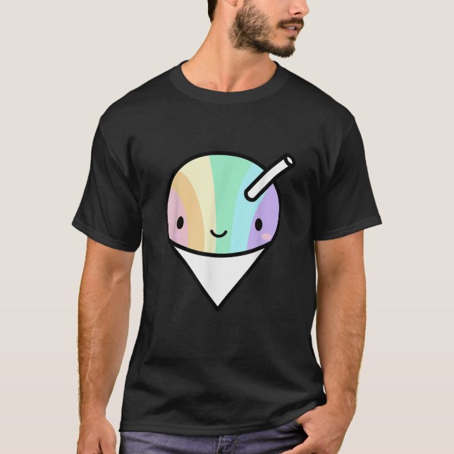 Kawaii Rainbow Shaved Ice Hawaiian Shave Ice  T-Shirt (Vorderseite)