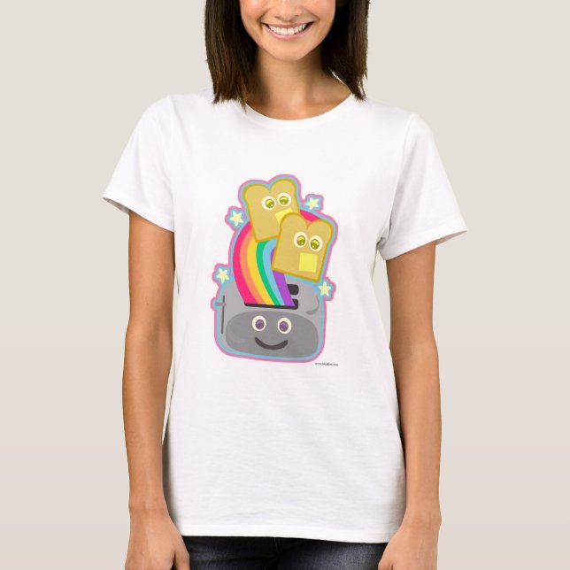 Kawaii Rainbow Toast T-Shirt (Vorderseite)
