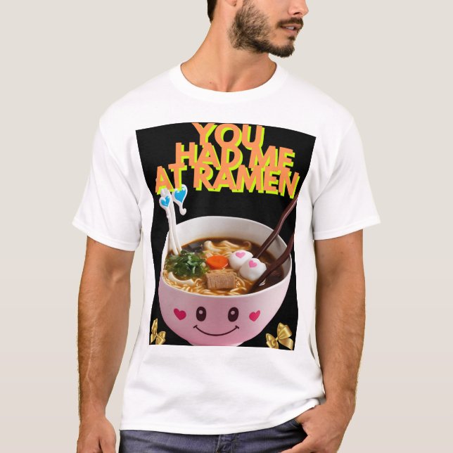 Kawaii Ramen Bowl T - Shirt - Niedlich & Fun Feins (Vorderseite)