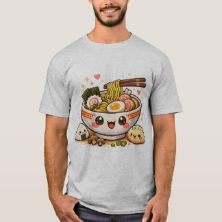 Kawaii Ramen Bowl T‑Shirt T-Shirt