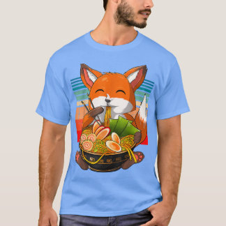 Kawaii Ramen Fox, Japanischer Neko Noodle Funny An T-Shirt