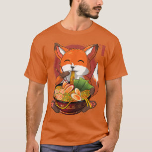 Kawaii Ramen Fox, Japanischer Neko Noodle Funny An T-Shirt