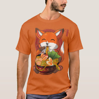 Kawaii Ramen Fox, Japanischer Neko Noodle Funny An T-Shirt