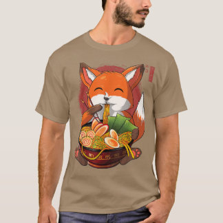 Kawaii Ramen Fox, Japanischer Neko Noodle Funny An T-Shirt