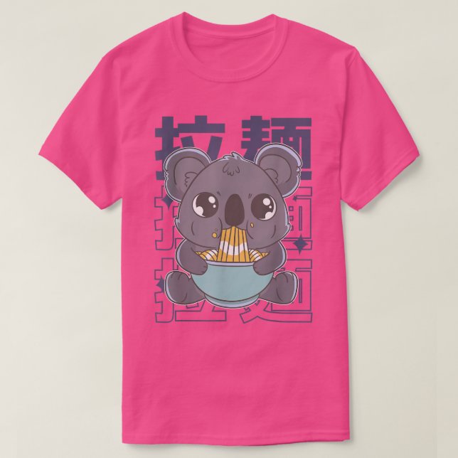 Kawaii Ramen Japanisch Anime Noodles Niedlich Koal T-Shirt (Design vorne)