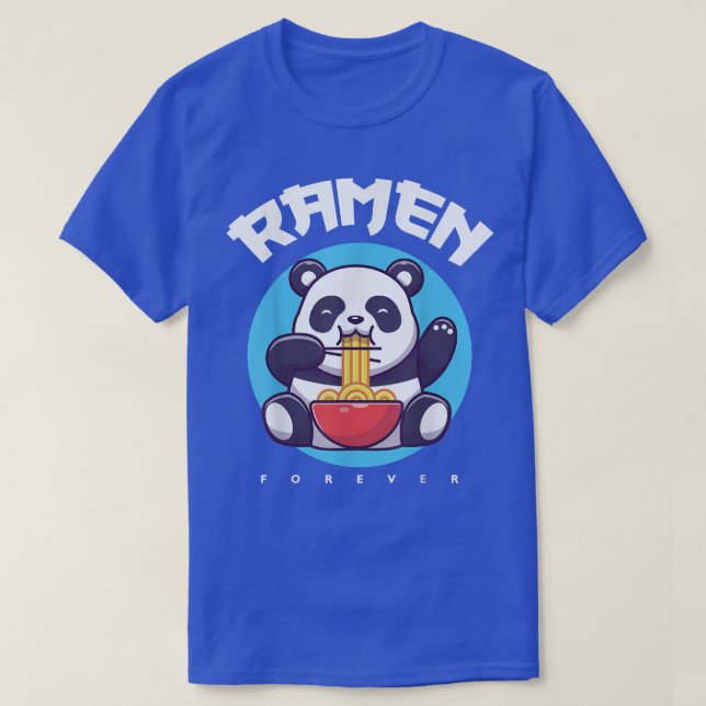 Kawaii Ramen Japanisch Anime Noodles Niedlich Pand T-Shirt (Design vorne)