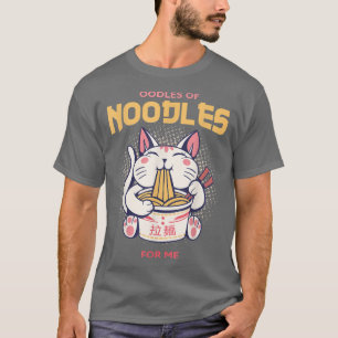 Kawaii Ramen Japanisch Anime Noodles Niedliche Kat T-Shirt