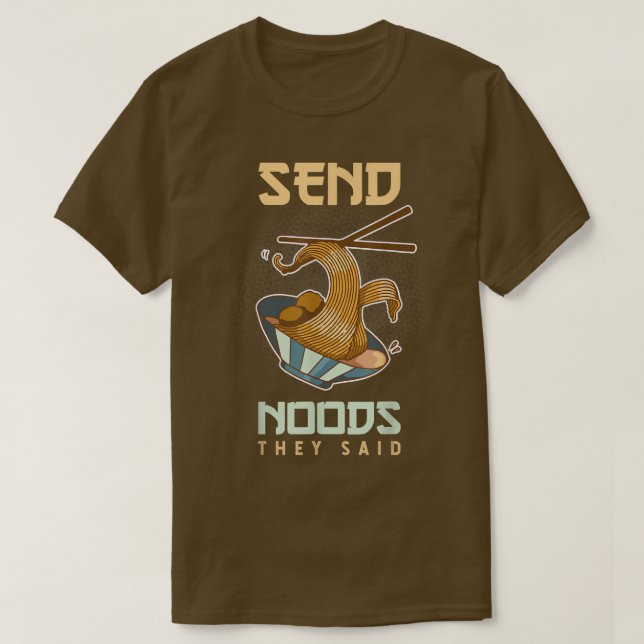 Kawaii Ramen Japanisch Anime Noodles senden Noods T-Shirt (Design vorne)