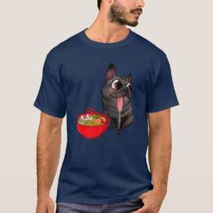 Kawaii Ramen Niedlich Anime Dog Mops Japanischer N T-Shirt