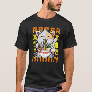 Kawaii Ramen Niedlich Anime Otaku Cat Neko Japanis T-Shirt