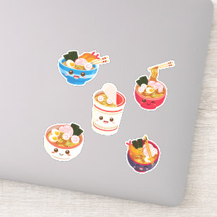 Kawaii Ramen Noodles Combo Pack Aufkleber