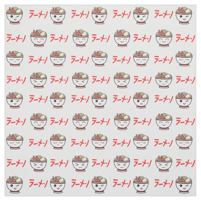 Kawaii-Ramen Stoff (Muster)