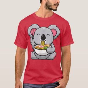 Kawaii Ramen Süße Anime Koala Otaku Japanische Nud T-Shirt