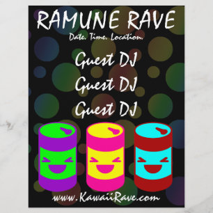 Kawaii Ramune Rave Benutzerdefinierter Flyer