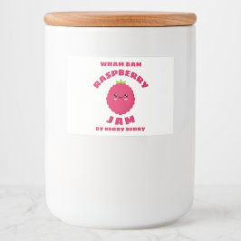 Kawaii Raspberry Jam Lebensmitteletikett