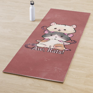 Kawaii Rats Yoga Mat Yogamatte