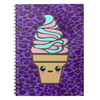 Kawaii Rave Ice Creme Cone Notizblock