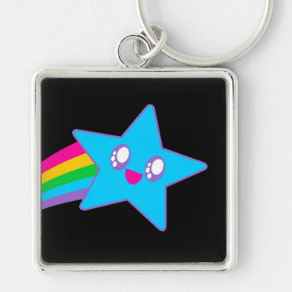 Kawaii Rave Neon Star Rainbow Schlüsselanhänger
