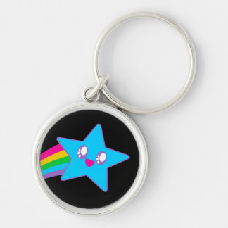 Kawaii Rave Neon Star Rainbow Schlüsselanhänger