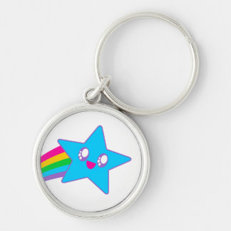 Kawaii Rave Neon Star Rainbow Schlüsselanhänger