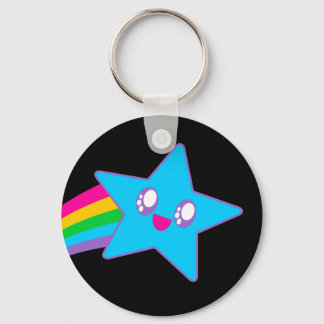 Kawaii Rave Neon Star Rainbow Schlüsselanhänger