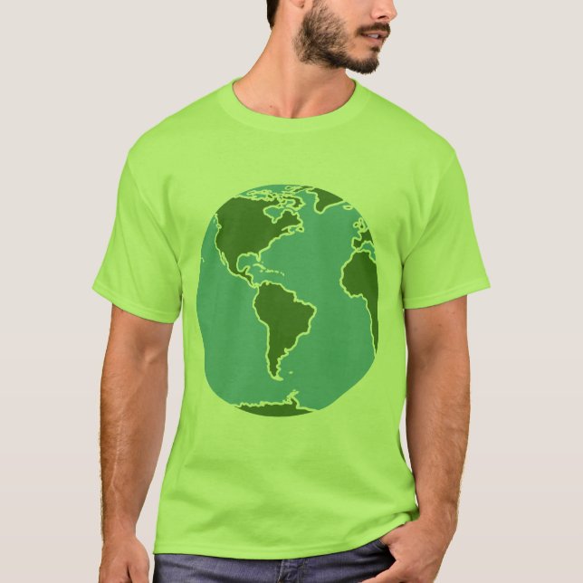 Kawaii Rave Planet Earth T-Shirt (Vorderseite)