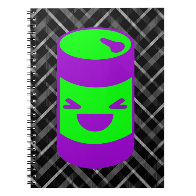 Kawaii Rave Soda Pop Can Notizblock (Vorderseite)