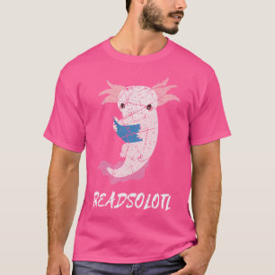Kawaii Reading Axolotl Readsolotl mexikanischer Sa T-Shirt