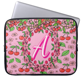 Kawaii Red Cherry Vibes Cute Girly Aesthetic Laptopschutzhülle