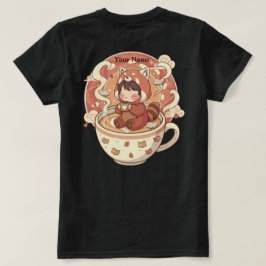 Kawaii Red Panda Brew Damen-Cotton-T-Shirt T-Shirt
